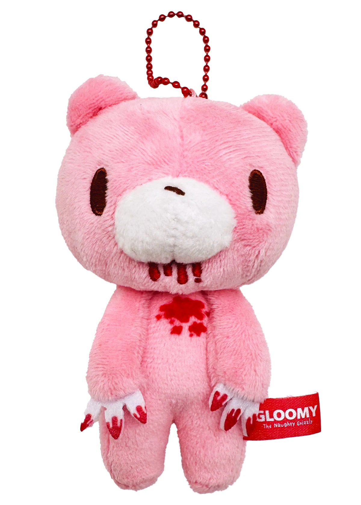 Gloomy Bear Blood Bear Plush Keychain Front