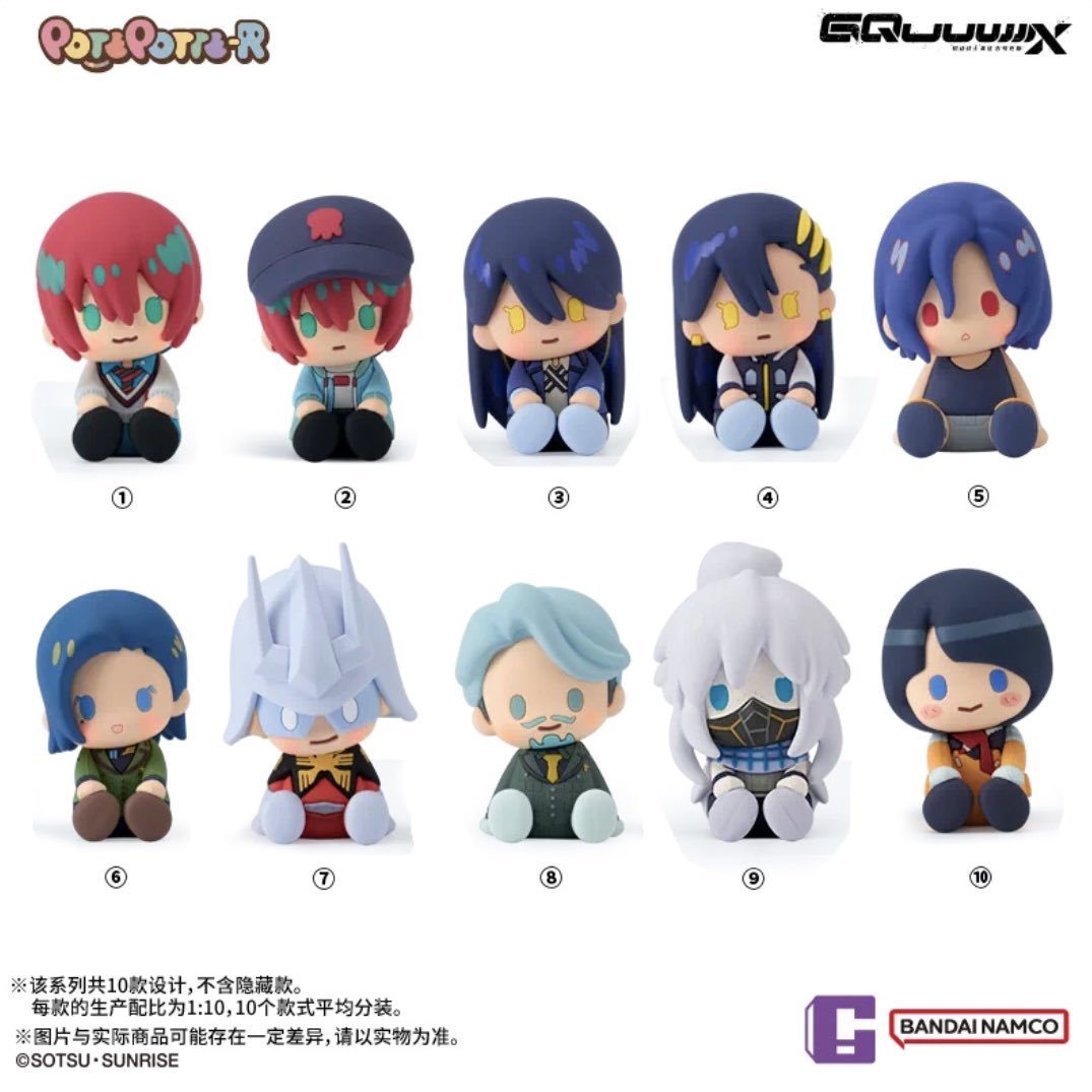 Bandai Mobile Suit Gundam GQuuuuuuX POTEPOTTE-R Blind Box Collection