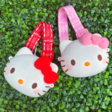 Sanrio Characters Hello Kitty Head Silicone Mini Cross Bag