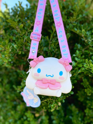 Sanrio Characters Cinnamoroll Outfit Silicone Mini Cross Bag