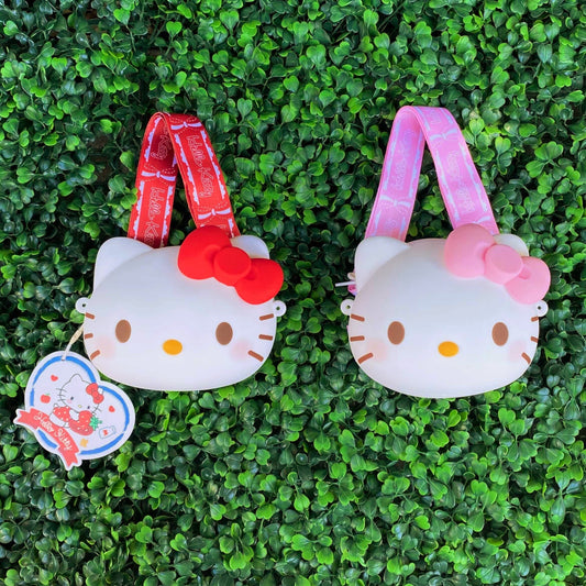 Sanrio Characters Hello Kitty Head Silicone Mini Cross Bag