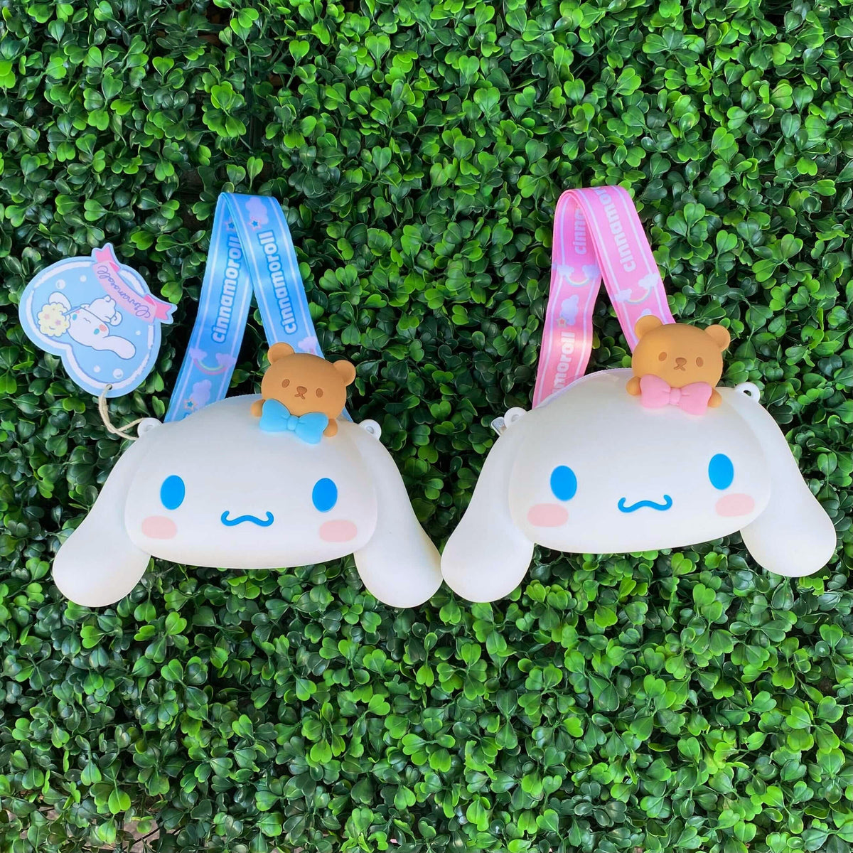 Sanrio Characters Cinnamoroll Head Silicone Mini Cross Bag