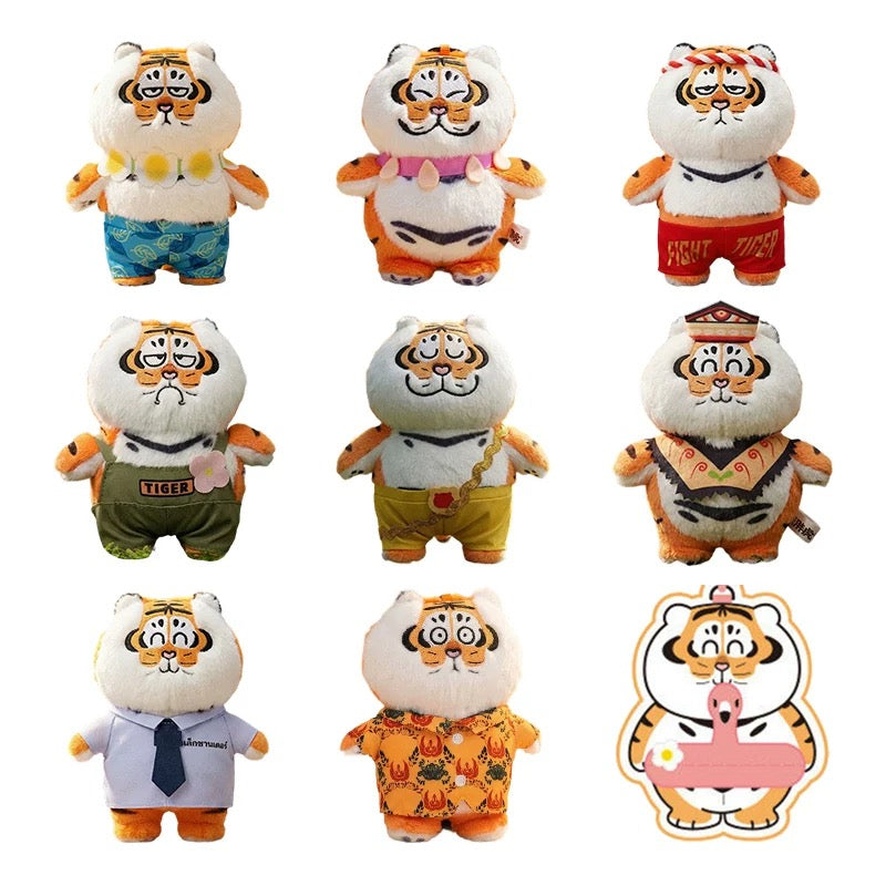 Funism Alexander the Fat Tiger Tropical Vacation Plush Pendant Series