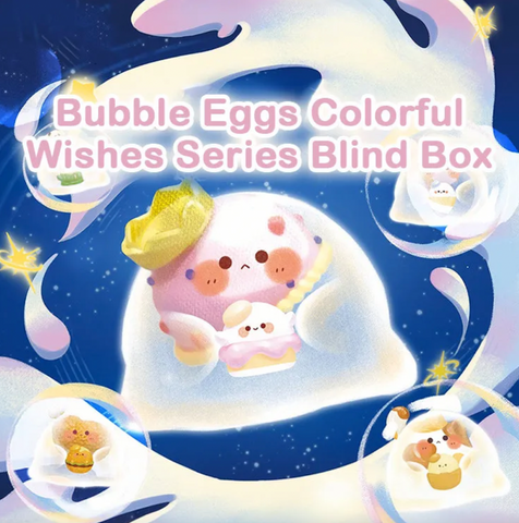 HeyDolls x Gray Rabbit Bubble Eggs Colorful Wishes Series Blind Box