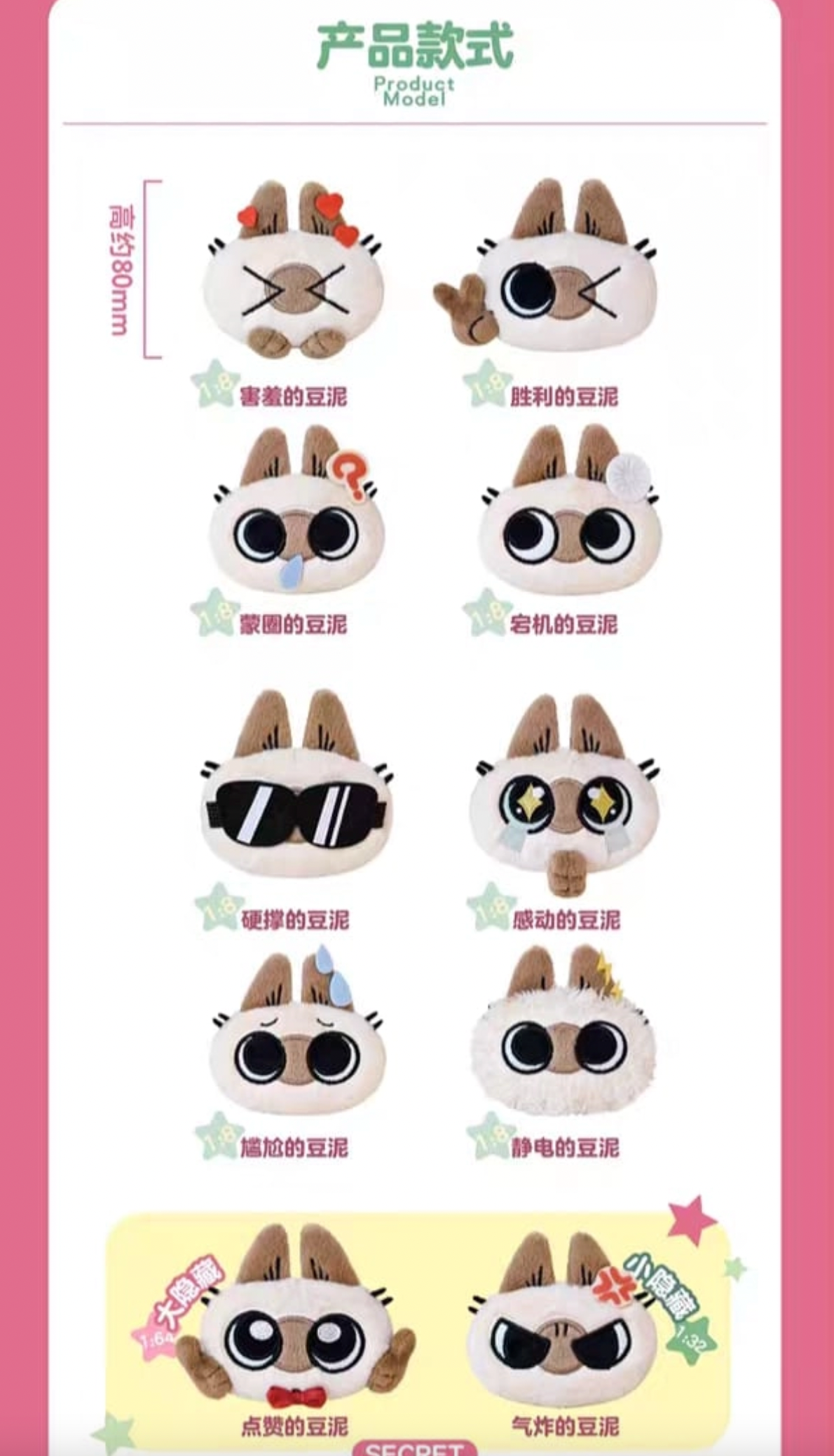 Azuki-san Daily Life Plush Pendant Ver 2 Blind Box