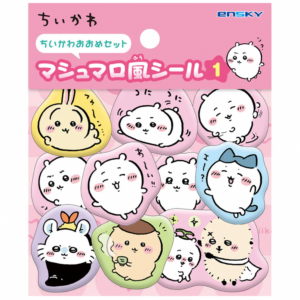 Ensky Chiikawa Marshmallow-style Stickers