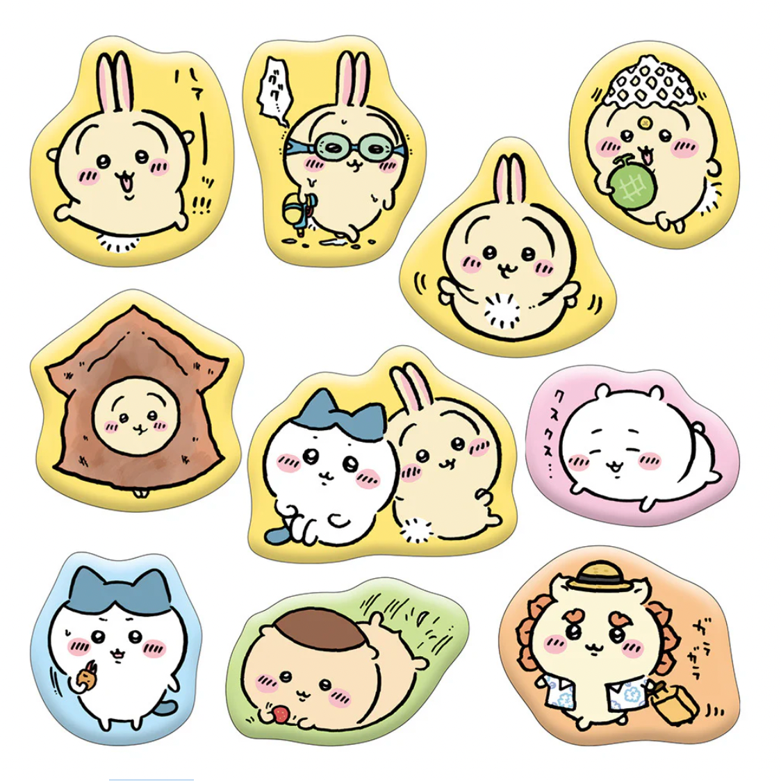 Ensky Chiikawa Marshmallow-style Stickers