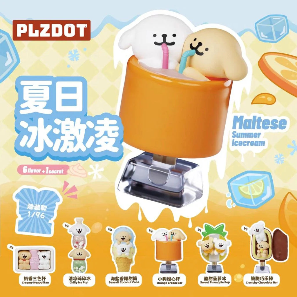 PLZDOT Maltese Summer Ice Cream