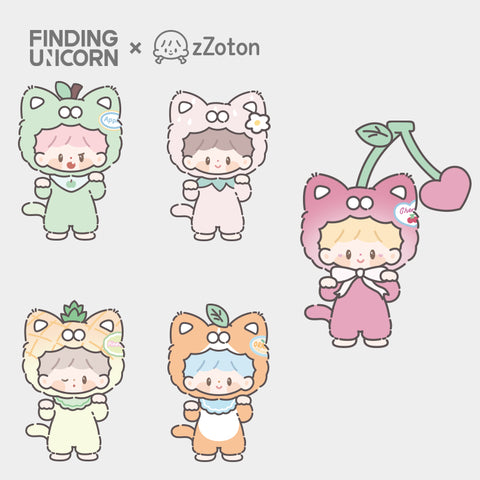 Finding Unicorn zZoton My Little Cat- Fruit Party Series