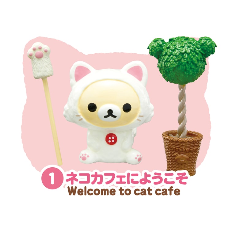 Re-ment Rilakkuma Relaxing Cat Cafe Blind Box Collection.