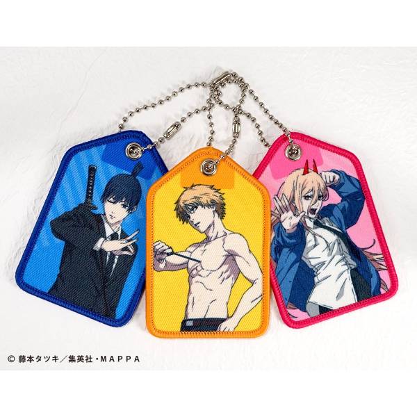 F-Toys Chainsaw Man Fabric Keychain Character Tag Key Holder Blind