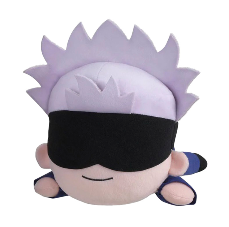 Sega Goods Jujutsu Kaisen Nesoberi Laying Down Plush- Satoru Gojo closed smile