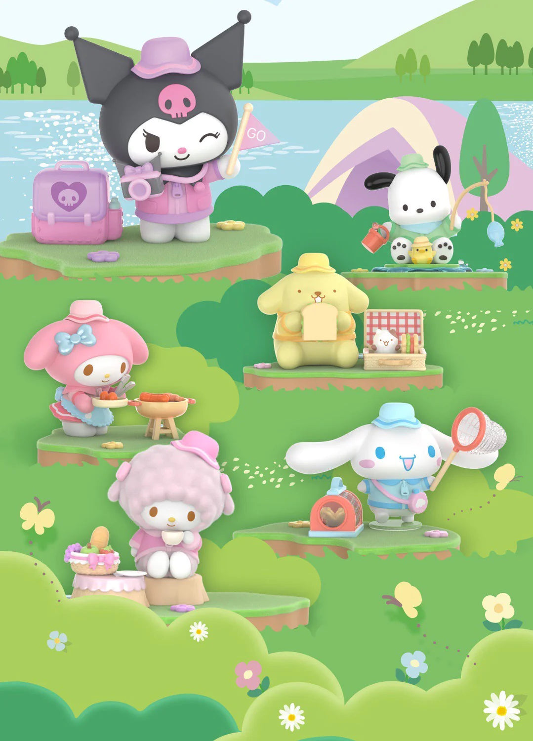 TOP TOY Sanrio Characters Camping Friends