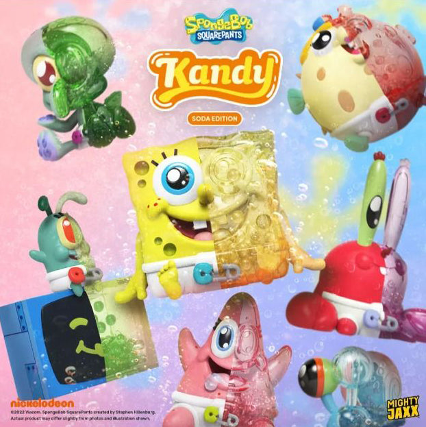 Mighty Jaxx Sponge Bob Characters Kandy Series Soda Edition