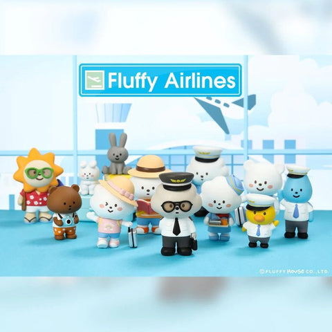 POP MART Mr. White Cloud Mini Series 5 Fluffy Airlines Edition Series