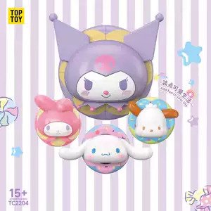 TOP TOY Sanrio Characters Donut Fridge Magnet