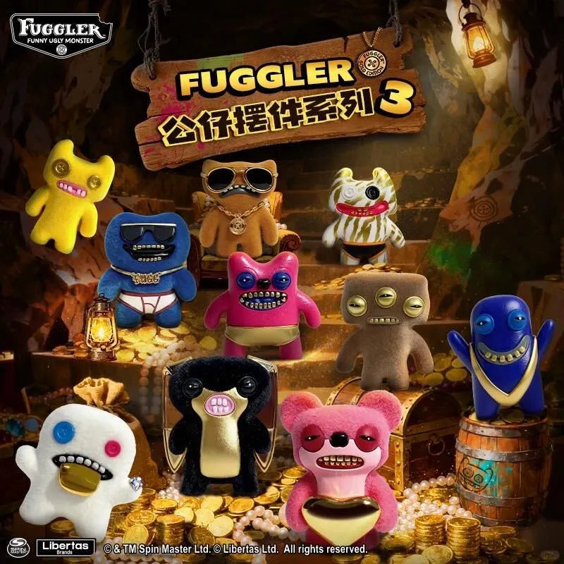 Fuggler Collectible Figure Gold Edition Series Collection.