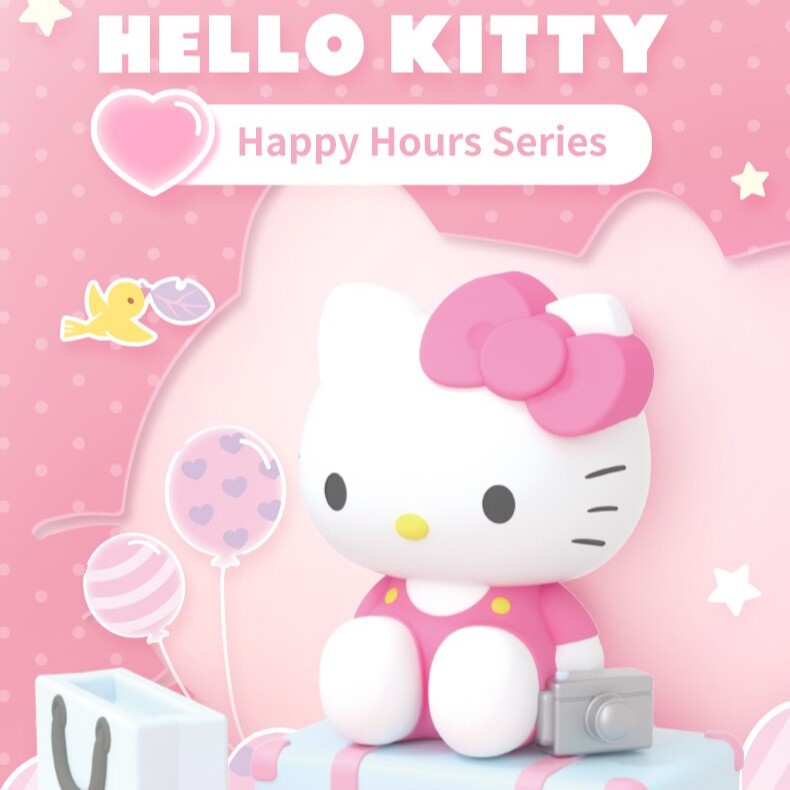 経典 Hello Sanrio Moetch Kitty Mini Box Blind Series Hour Happy ストラップ