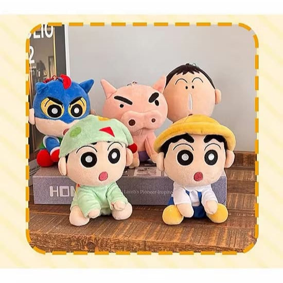 Crayon Shinchan - Sitting in a Row Plush Series