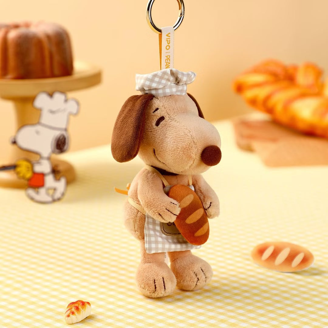 VIPO x Peanuts Snoopy Plush Keychains Bakery Series Blind Box