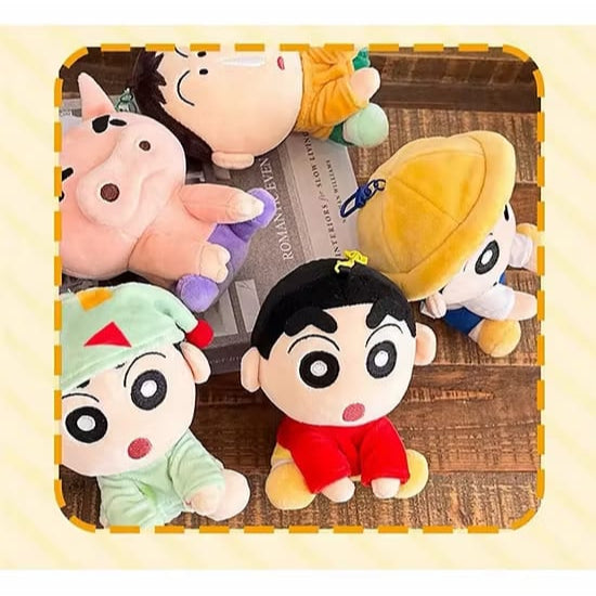Crayon Shinchan - Sitting in a Row Plush Series