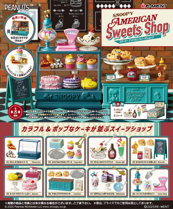 Re-Ment Peanuts Snoopy American Sweets Shop