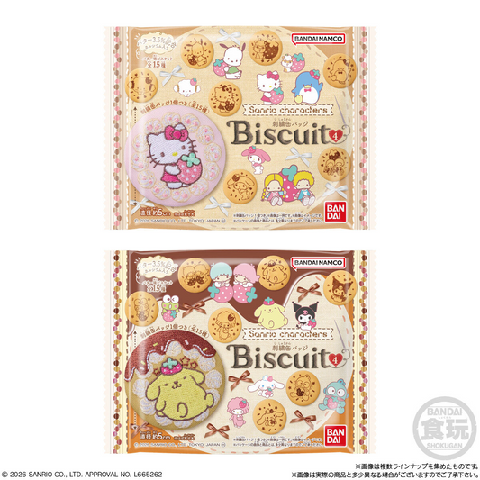 Bandai Sanrio Characters Embroidered Can Badge Biscuit Series 4