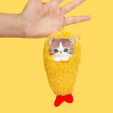 Mofusand Cat Fried Shrimp Mascot Plush Keychain