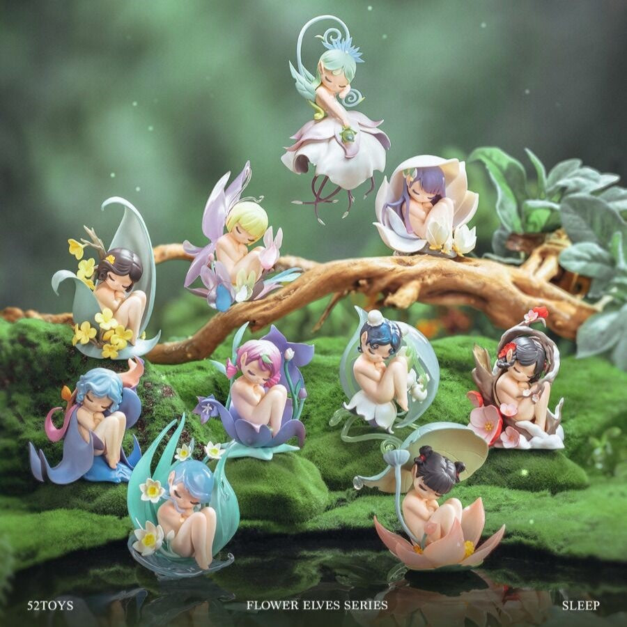52TOYS　Sleep　森のエルフシリーズ 52TOYS Sleeping Flower Elves Series Blind Box Collectors Cute