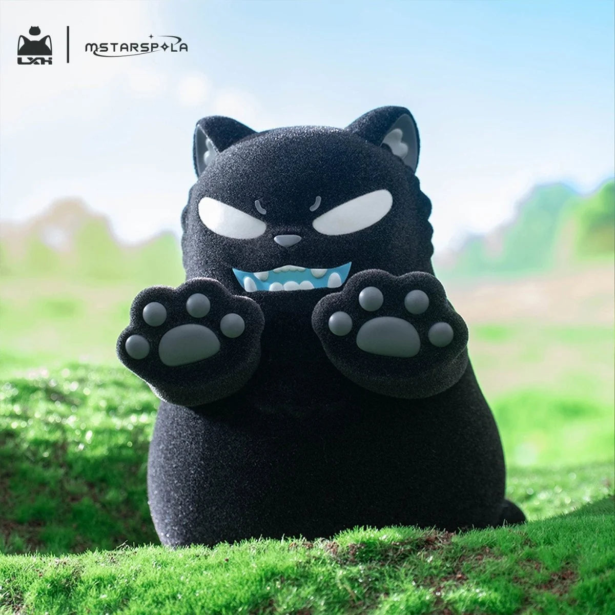 The Legend of Hei Luo XiaoHei Please Pet the Fluffy Kitty Flocking Series