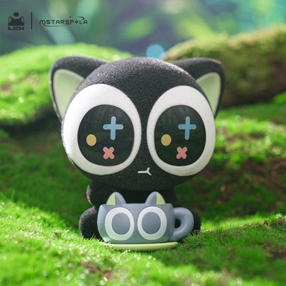 The Legend of Hei Luo XiaoHei Please Pet the Fluffy Kitty Flocking Series