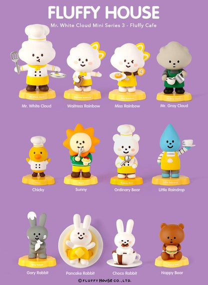 Mr. White Cloud Mini Series 3 Fluffy Cafe Edition