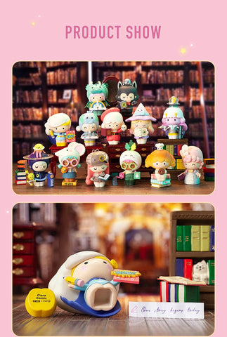 POP MART Figure Toy Collection Momiji - Book Shop Series Creative Cute Art  Action Figure Toy Box Gift for Christmas Birthday Party Holiday