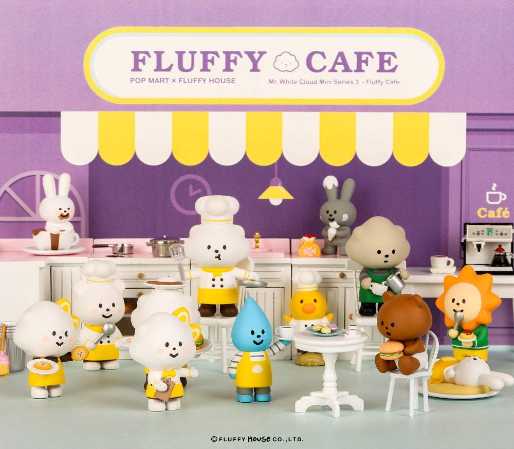 Mr. White Cloud Mini Series 3 Fluffy Cafe Edition
