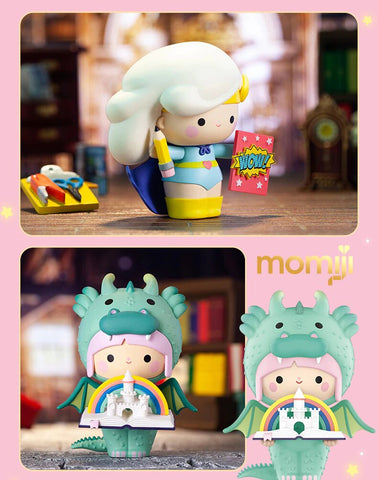 POP MART Figure Toy Collection Momiji - Book Shop Series Creative Cute Art  Action Figure Toy Box Gift for Christmas Birthday Party Holiday