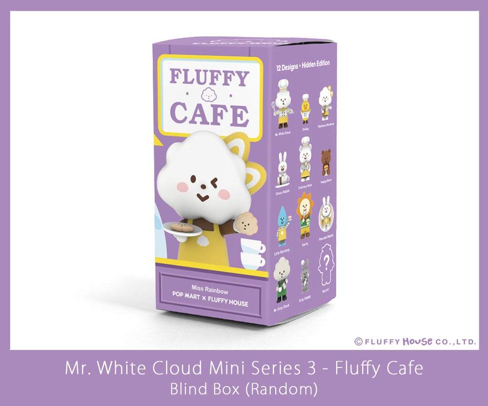Mr. White Cloud Mini Series 3 Fluffy Cafe Edition