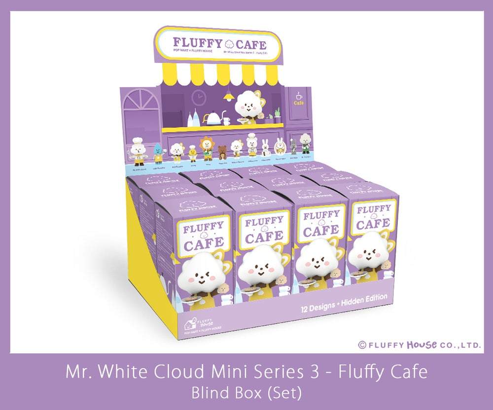 Mr. White Cloud Mini Series 3 Fluffy Cafe Edition